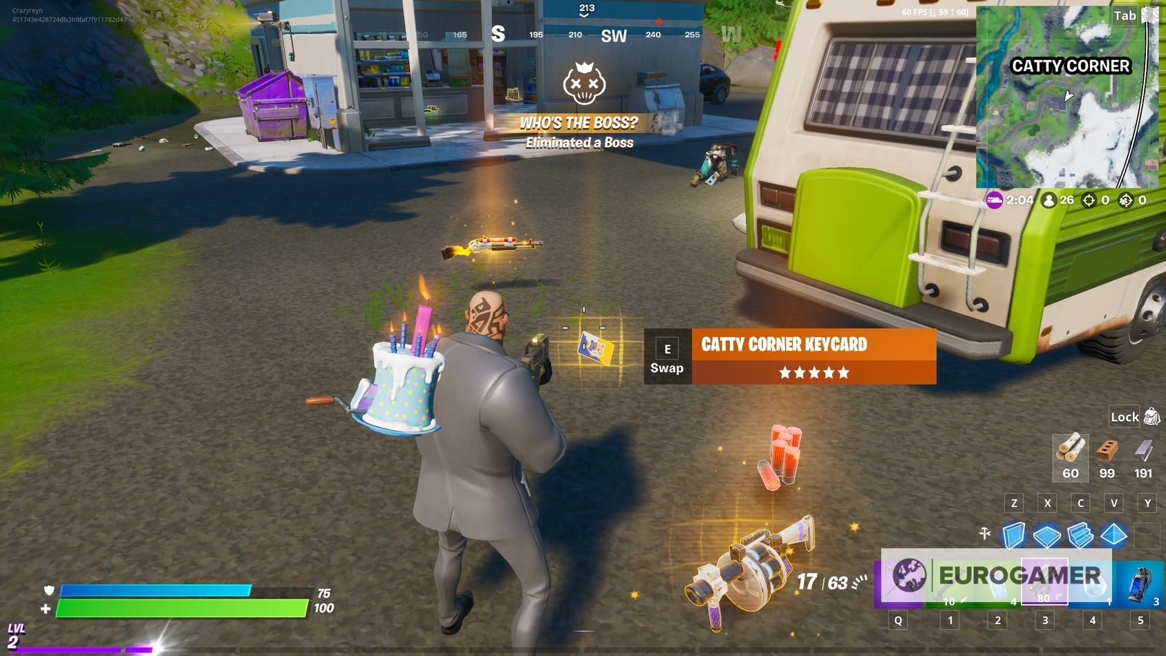 Fortnite Catty Corner Vault location and how to open it with the Catty Corner Keycard